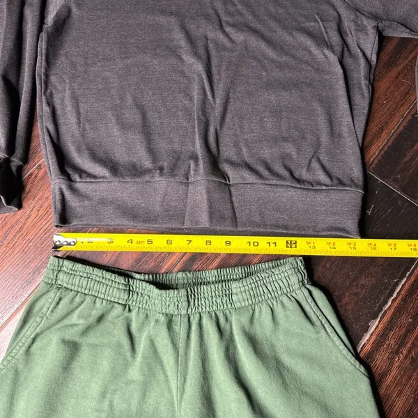 Terry cotton drawstring sweatpants & long sleeve sweatshirt Los Angeles Apparel - Image 3