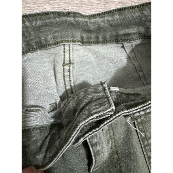 Womens High Rise Wide Leg Utility Pants 24x29 Faded‎ Olive Green Size M Gorpcore - Image 8