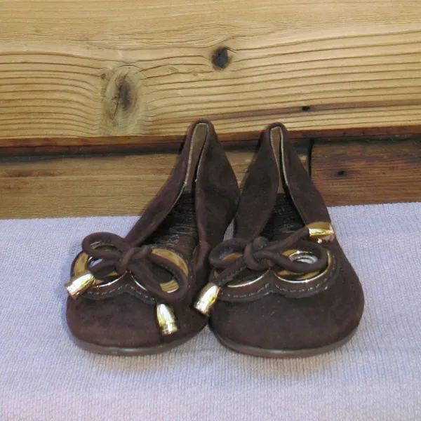 Jeffrey Campbell Brown Suede Ballet Flats - Image 3
