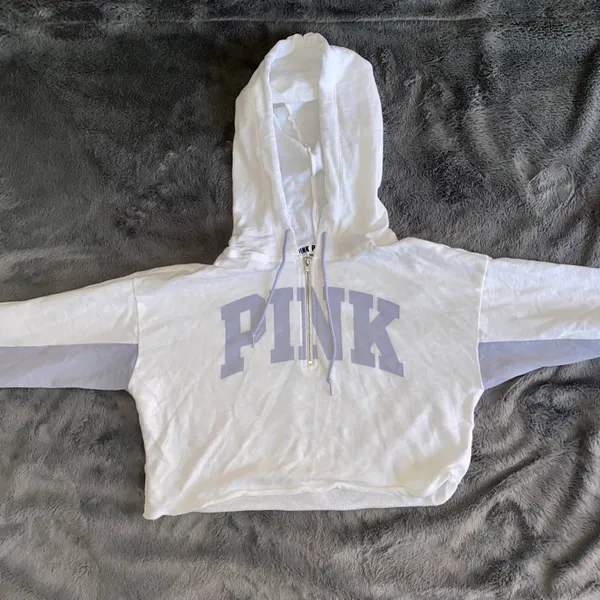 PINK Victoria’s Secret Vintage Cropped Quarter Zip - Image 2