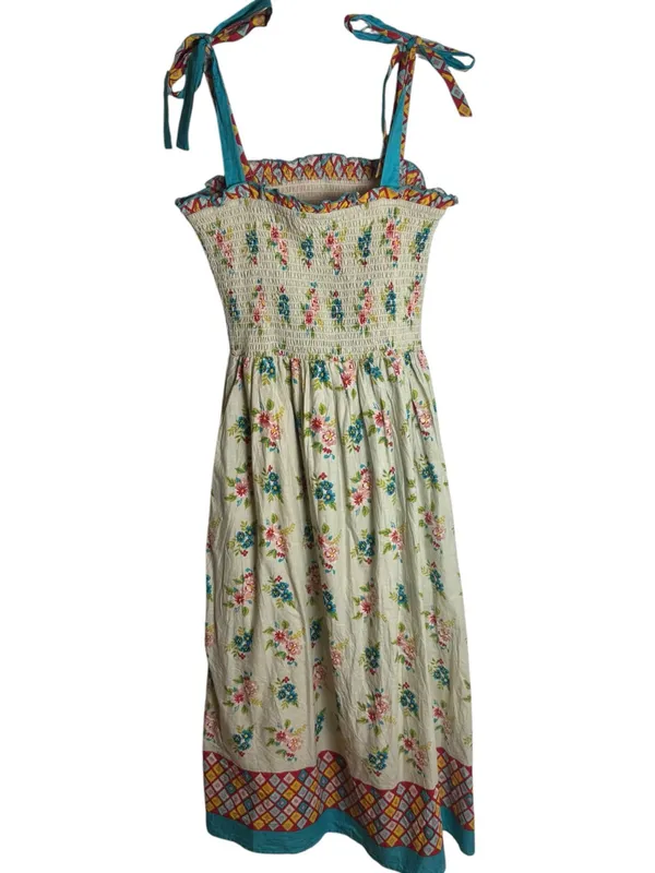 THML Women's Blossom Breeze Smocked Midi Dress XS NWOT - Image 3