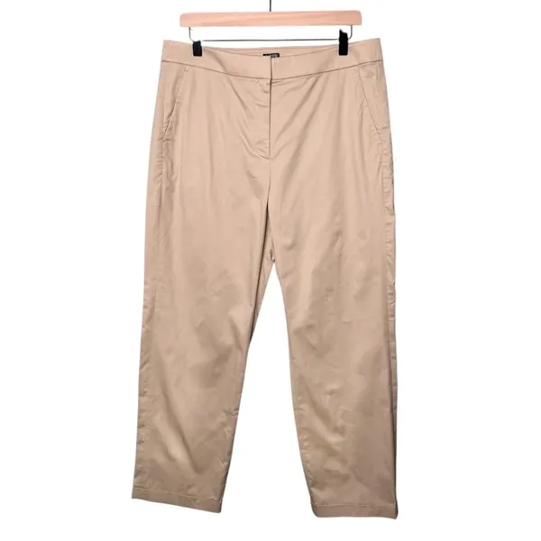 NWT J. Crew Kate Cuffed Hem Straight Leg Pant Pants Light Khaki Size 12 - Image 4