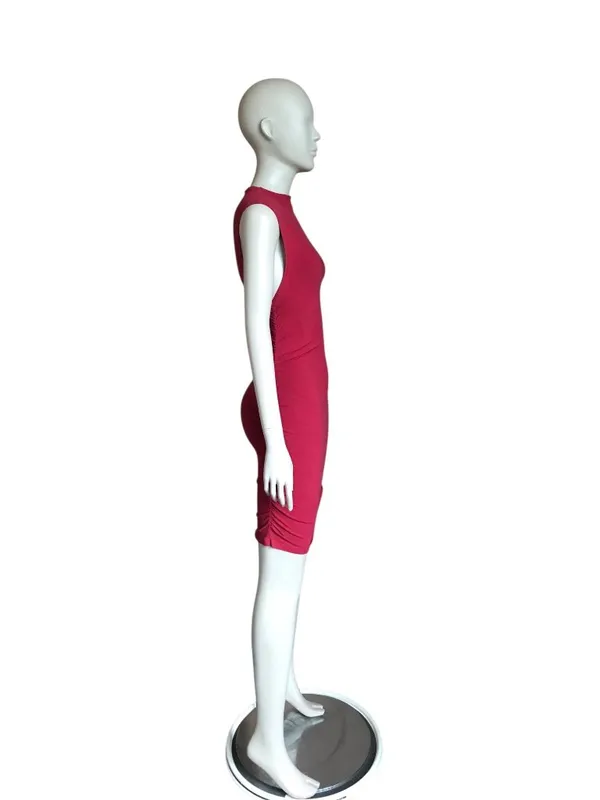 NWT Rumored Red Mock Neck Bodycon Dress - Image 3