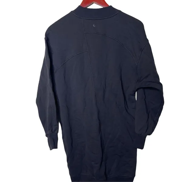 Lululemon Broken Beats Sweater Oversized Dress Black Womens XXS - Image 4