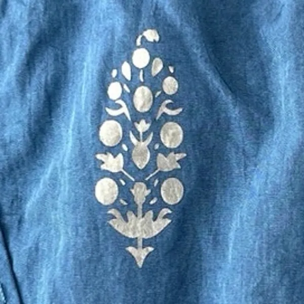 Free People FP Movement The Way Home Blue High Waist Smocked Athletic Shorts M - Image 4