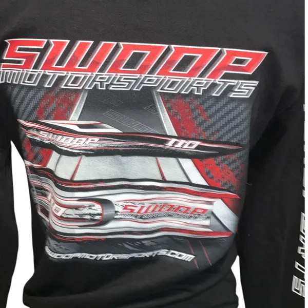 Independent Trading Company Swoop Motorsports Black Zip-Up Hoodie Sweatshirt Unisex XS - Image 6