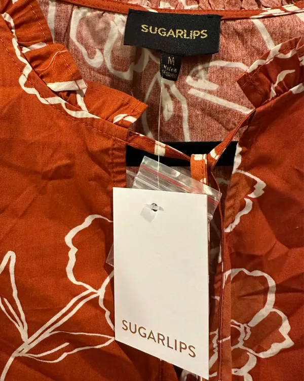 Sugarlips Floral Ruffle Long Sleeve Dress - Image 6