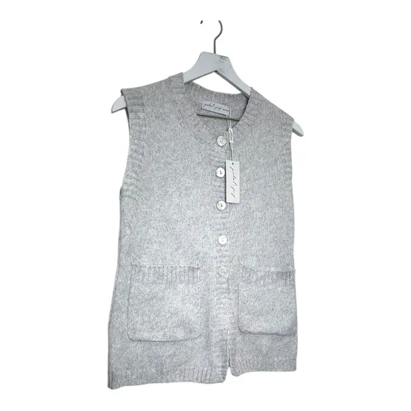 NWT Petal + Pup Knit Sweater Vest Light Gray Size XS/S - Image 4