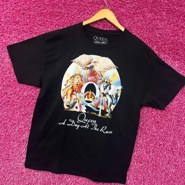 Queen A Day at the Races Album Cover Art Pop Rock Tee large - Image 3