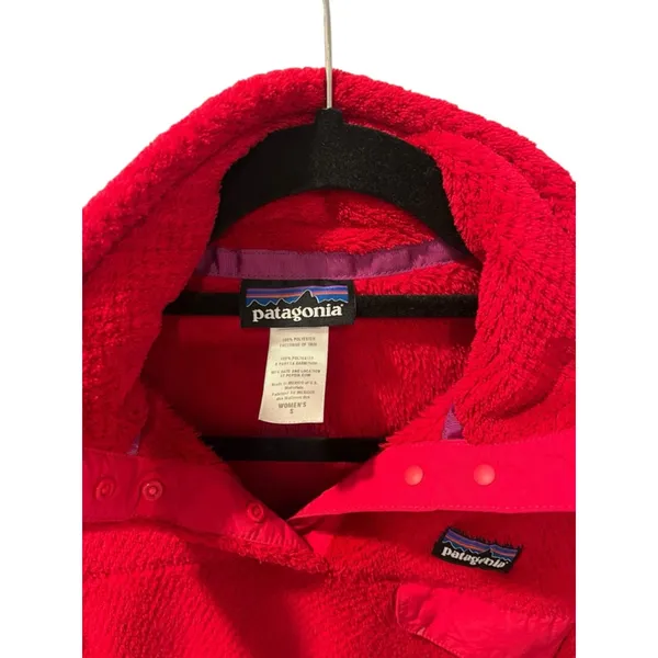 Patagonia Polartec Thermal Pro Long Sleeve Red Pullover Sweater Size Small Soft - Image 2