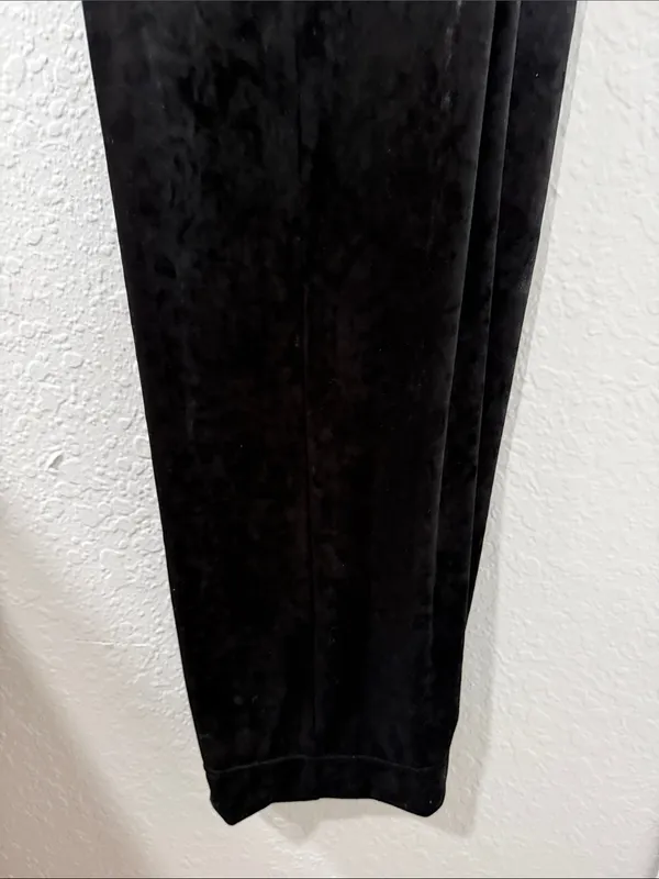 HALARA Black High Waisted Pockets Straight Leg Velvet Casual Pants Size XL - Image 16