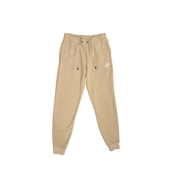Nike Sportswear Club Fleece Mid Rise Joggers Beige Tan Sweatpants Small - Image 2