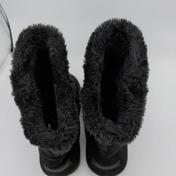 Minnetonka Milltown Black Suede Faux‎ Fur Lined Mid Calf Winter Boots Womens 6 - Image 6