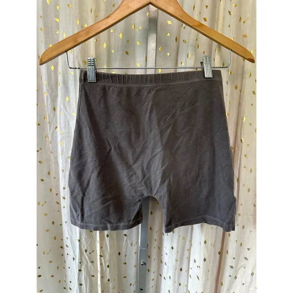 Brandy Melville Brown Cotton Blend Griffin High Waisted Bike Shorts S - Image 2