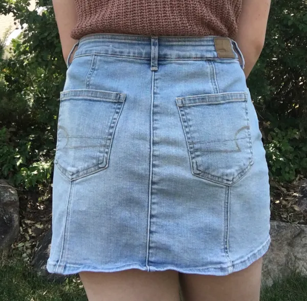 American Eagle Denim Mini Skirt - Image 3