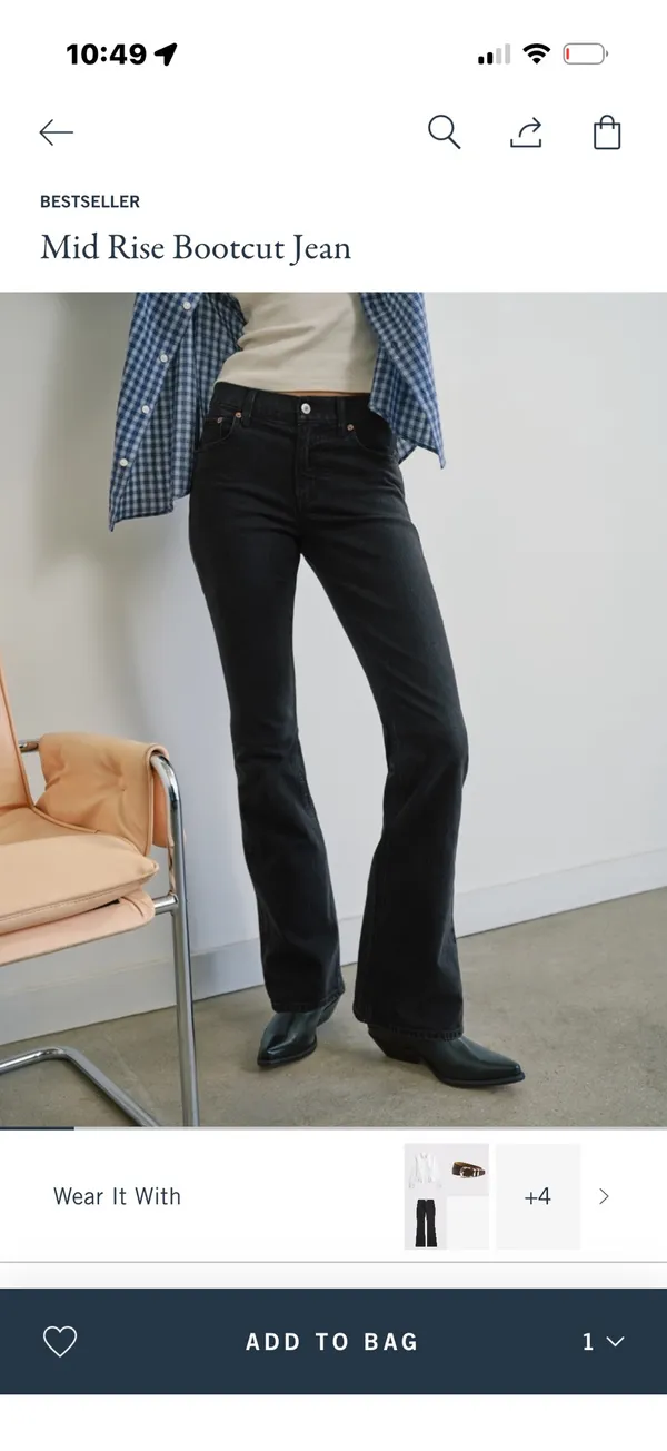 Abercrombie Mid-Rise Bootcut Jeans - Image 2