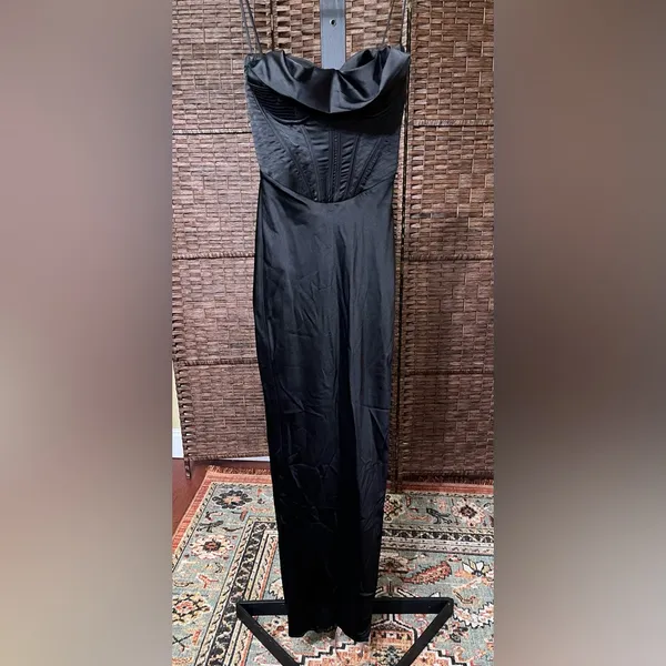 New House of CB Charmaine Corset Dress Black XS - MSRP $285 - Image 4
