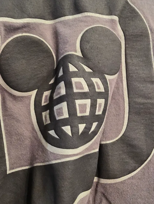 {M} Walt Disney World Spirit Jersey Mickey Mouse Buffalo Plaid Black Grey - Image 8