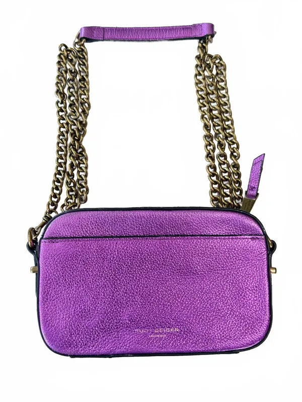 Kurt Geiger Kensington Rainbow Leather Crossbody Bag Crystal Eagle Chain Handbag - Image 2