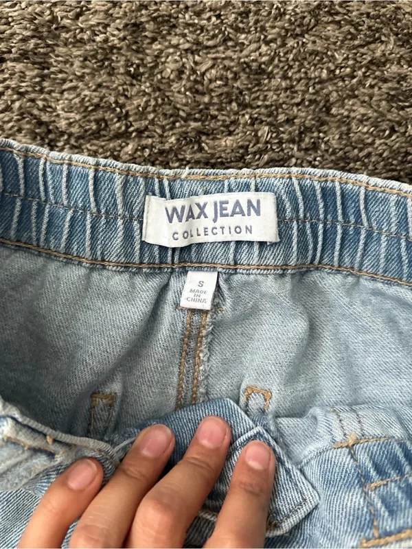 Wax Jean Sky Blue Denim Cargo Size Small 0093 - Image 3