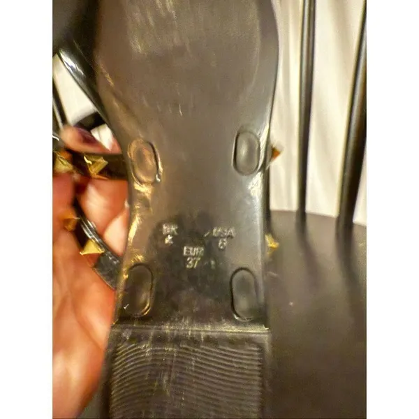 Nicole Miller black jelly studded sandals size 6 - Image 4