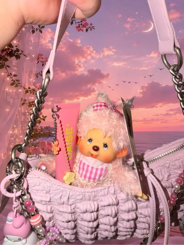 Victoria's Secret PINK X Monchhichi Purse - Image 2