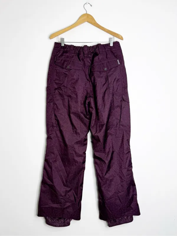 Burton Purple Snow Pants Women’s Large Cargo Ski Snowboard Insulated Pants - Image 4