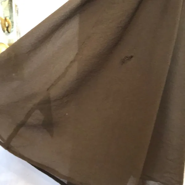 AllSaints Spitalfields olive silk crepe wrap dress - Image 7