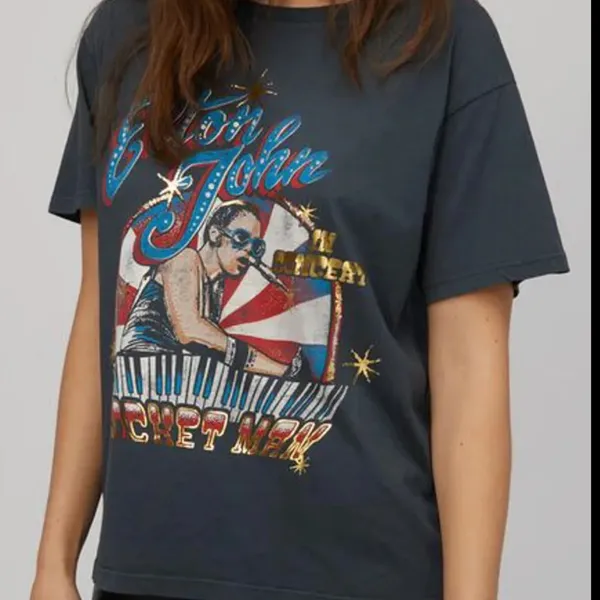 Elton John Rocket Man Boyfriend Tee DAYDREAMER - Image 9
