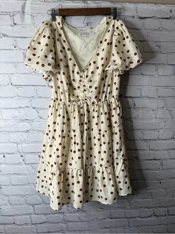 Petal and pup Cream Floral Tiered Babydoll Dress size 4 - Image 10