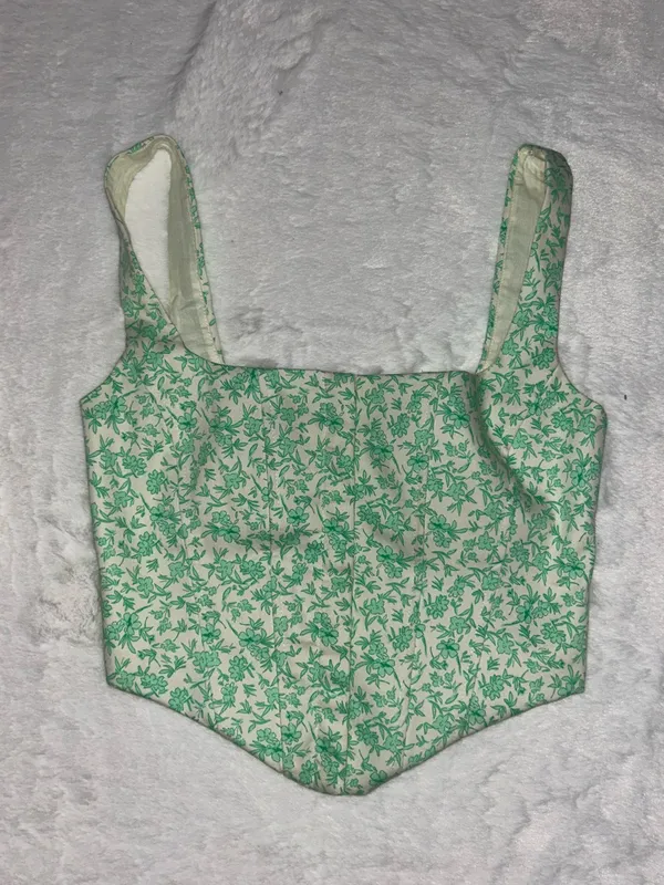 Zara floral corset top - Image 4