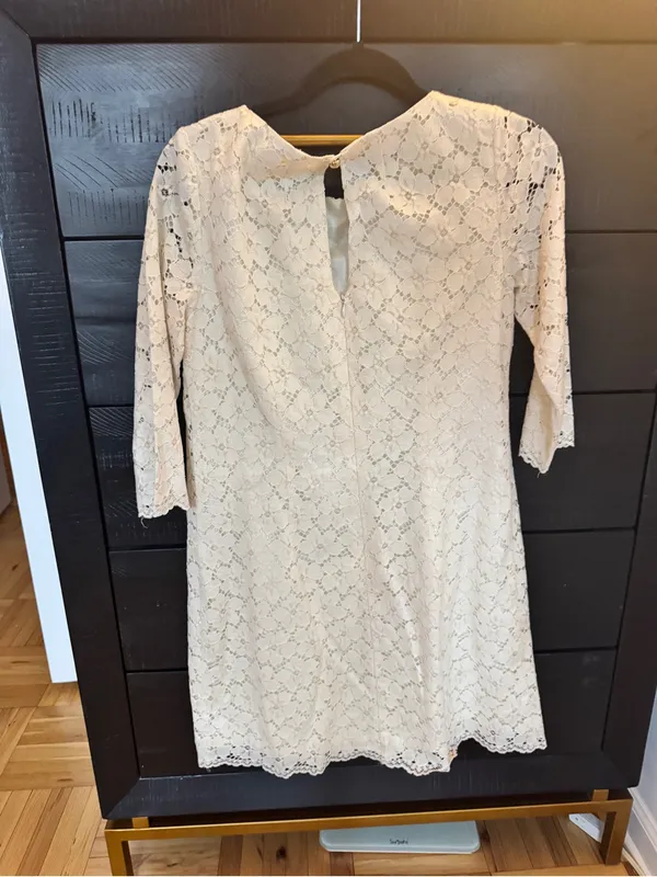 Revolve Shoshanna Lace Constance Shift Dress in Ivory 8 Bridal Shower Brunch - Image 3