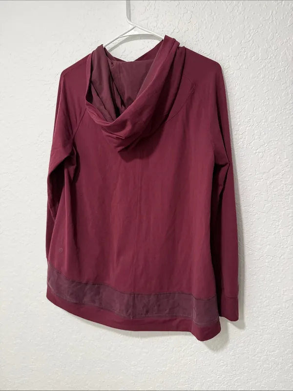🍋 LULULEMON Starting Place Hoodie in Garnet Size 6 - Image 9