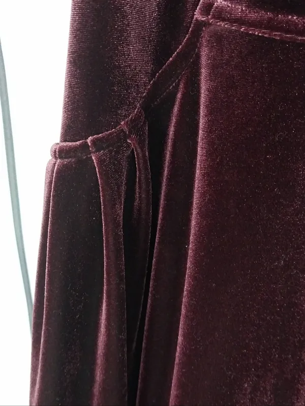 Free People Nightshade Backless Velvet & Lace Fit & Flare Skater Mini Dress - Image 4