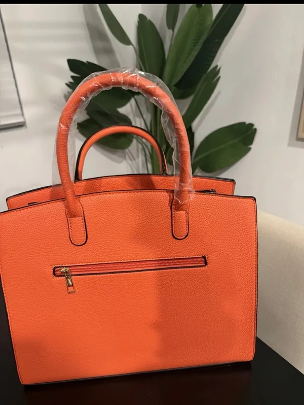 Fashion unbranded purse + wallet Orange - Image 4