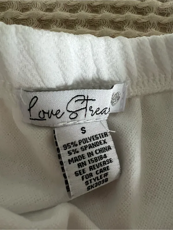 Marshalls White Textured Mini Skirt with Subtle Side Slit - Image 3