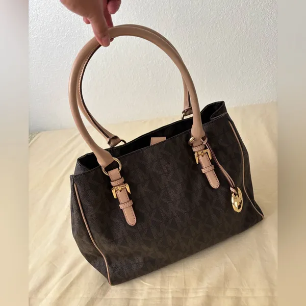 Michael Kors Brown Designer Tote Bag - Image 7