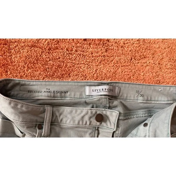 Liverpool Remy Ankle Skinny Jeans US 10 Slate Blue Stretch NWOT - Image 2