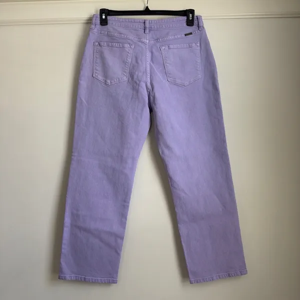 KanCan Lavender Ultra High Rise 90s Straight Leg Jeans 12/31 NWT Minor Flaw - Image 8