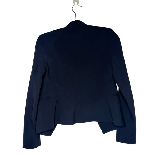 Theory Lanai Open Stretch Wool Blazer Women's Black Size 0 - Image 4