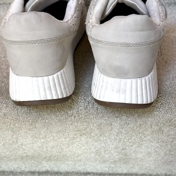 DV Dolce Vita Woven Crochet Platform Sneakers Beige Boho Women Size 8.5‎ - Image 4