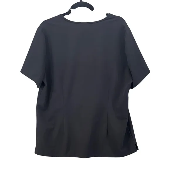 Figs Technical Collection Black V-Neck Scrub Top FW1000 Womens Size XL - Image 2