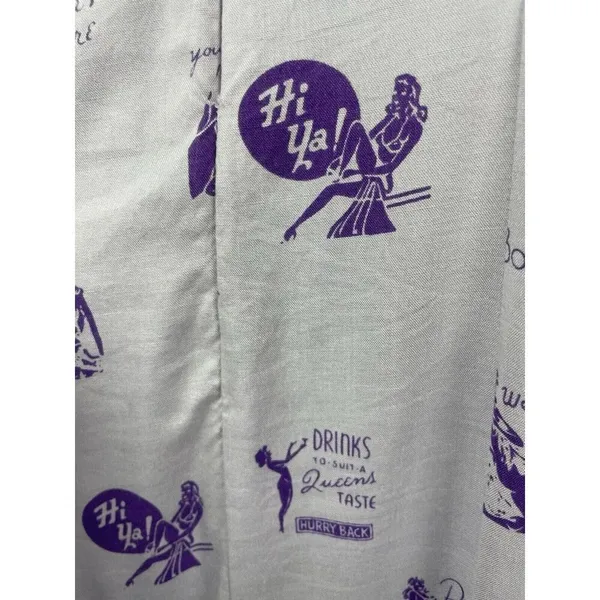 Lavender Milkmaid Pinup Novelty Cocktail Quirky‎ Print Flutter Sleeve Midi Dress - Image 8