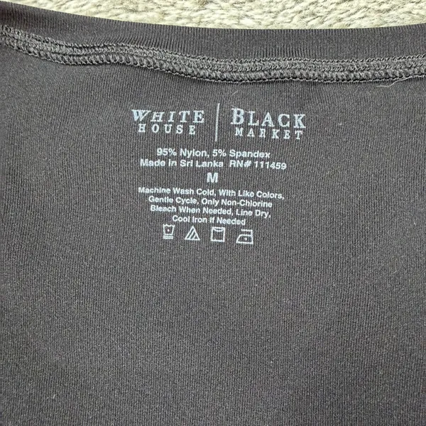 White House Black Market Seamless Tee Women's Medium Black - Image 2