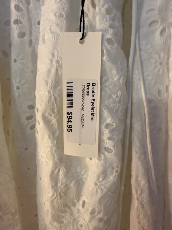 NWT Mabel TALORE LACE UP BACK EYELET DRESS - Image 8
