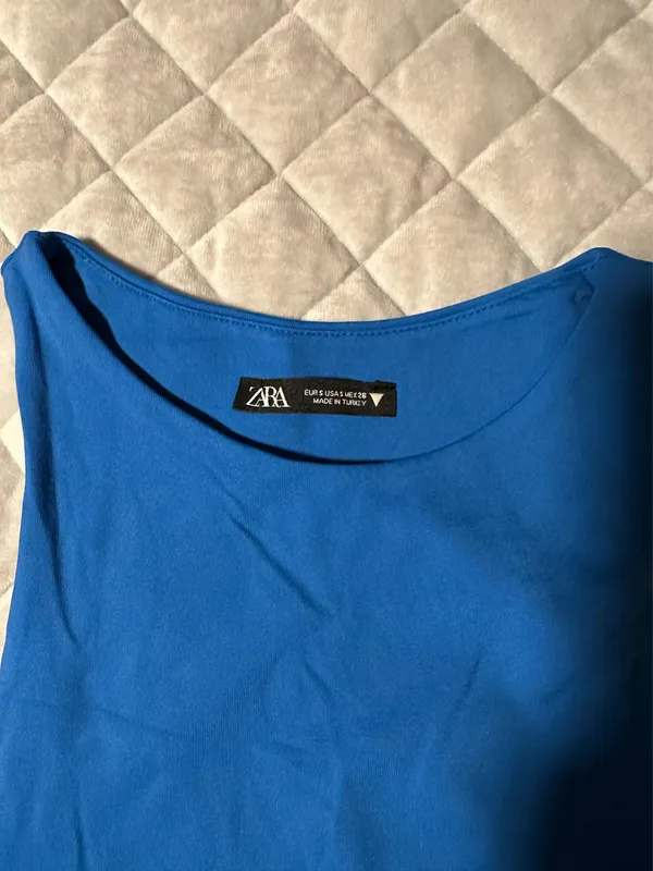 ZARA Blue Tank Bodysuit - Image 2