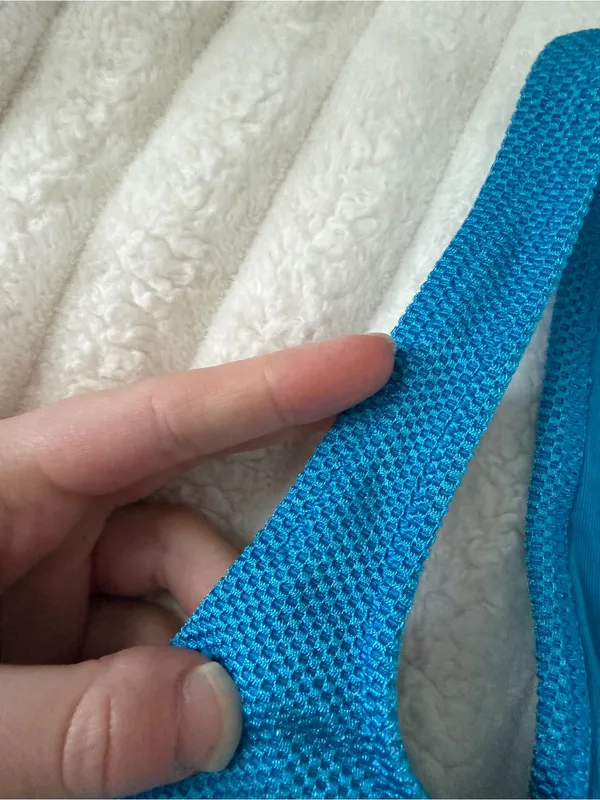 aerie Teal Blue V-Notch Swim Bikini Top - Image 6
