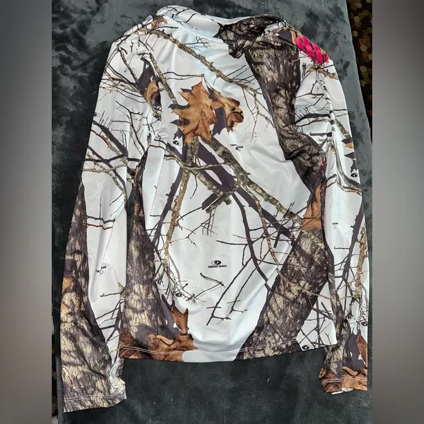 Mossy Oak Women's Winter Breakup Quarter Zip Jacket Size Large - Image 7