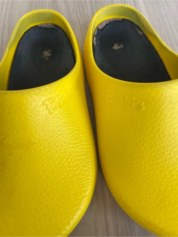 Birkenstock Yellow Slip-On EVA Clogs - Image 12