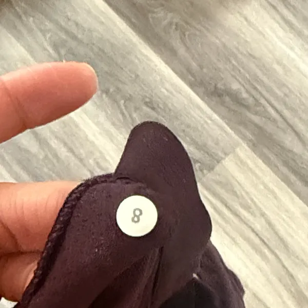 Lululemon Athletica Dark Purple Cross back Tank Top - Image 8
